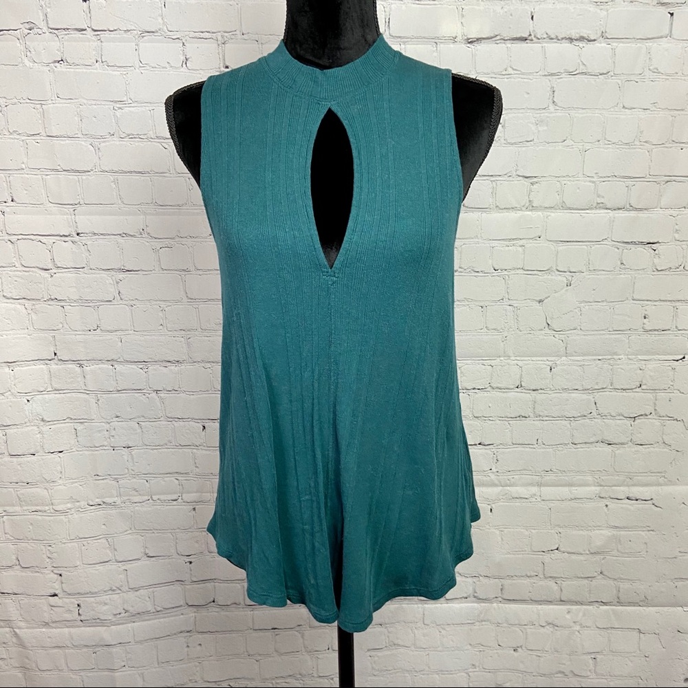 Free People Ribbed Cut Out Tank Top - Picture 2 of 6
